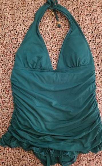 Juicy Couture Beach Surf Royalty Green Halter Sm - Picture 1 of 3